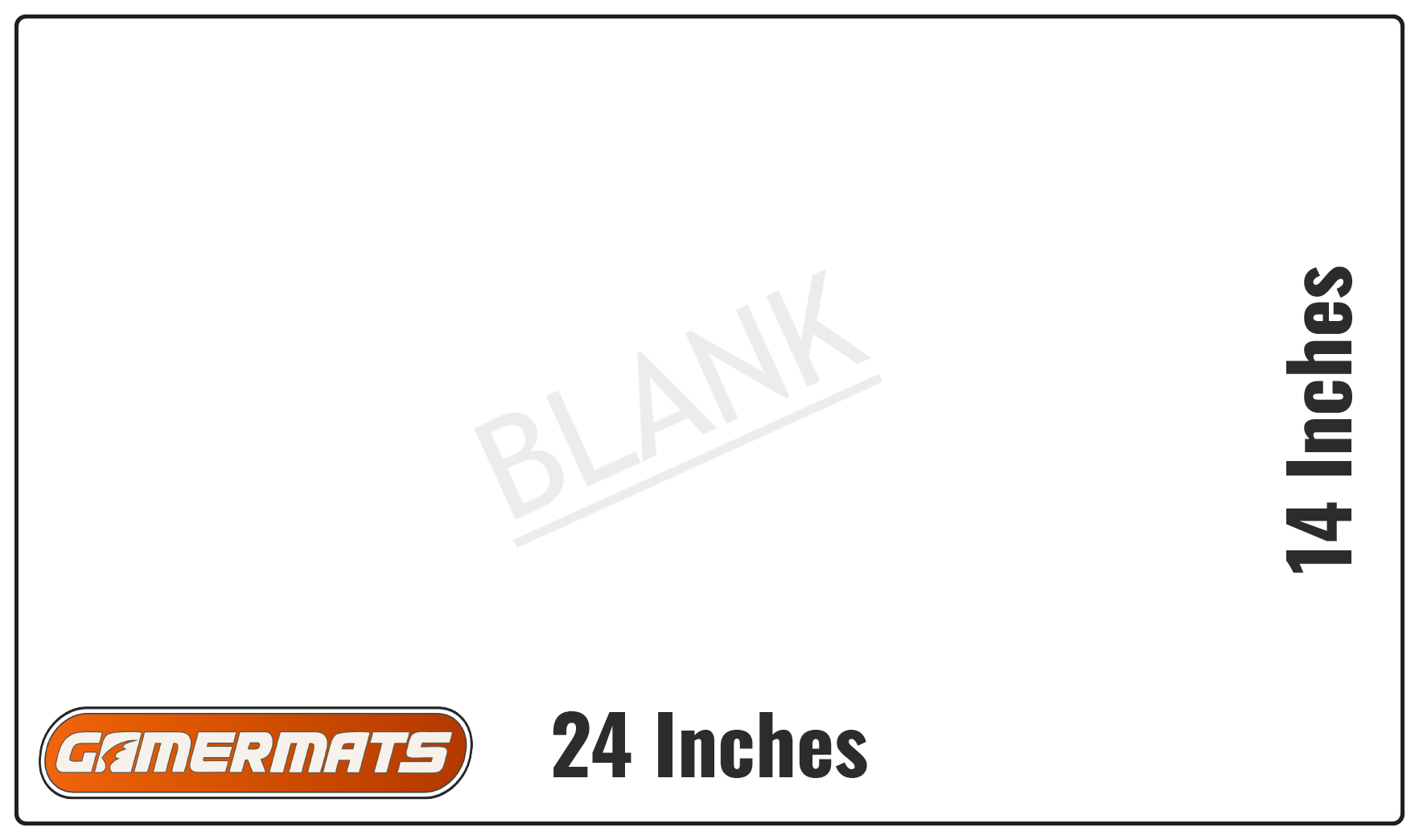 Artist Only - BLANK 24" x 14" Playmat