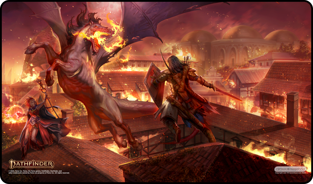 Seoni & Valeros vs The Sandpoint Devil - Pathfinder Playmat