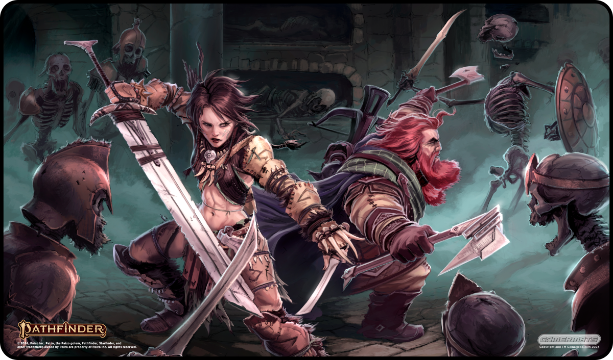 Skeleton Fight - Pathfinder Playmat