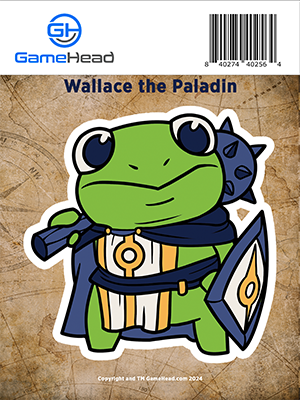 Wallace the Paladin - Sticker