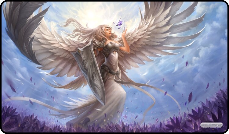 Angel in White - Playmat Standard No Border - 24" x 14" x 1/16"