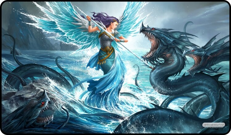 Aquatic Angel - Playmat Standard No Border - 24" x 14" x 1/16"