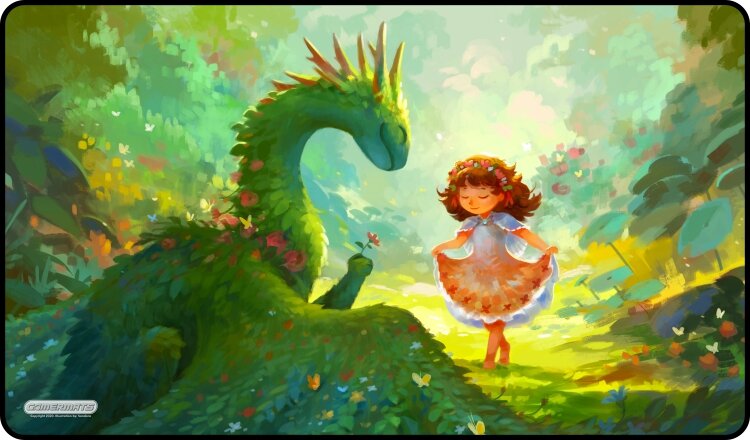 A Dragon and a Curtsy - Playmat Standard No Border - 24" x 14" x 1/16"