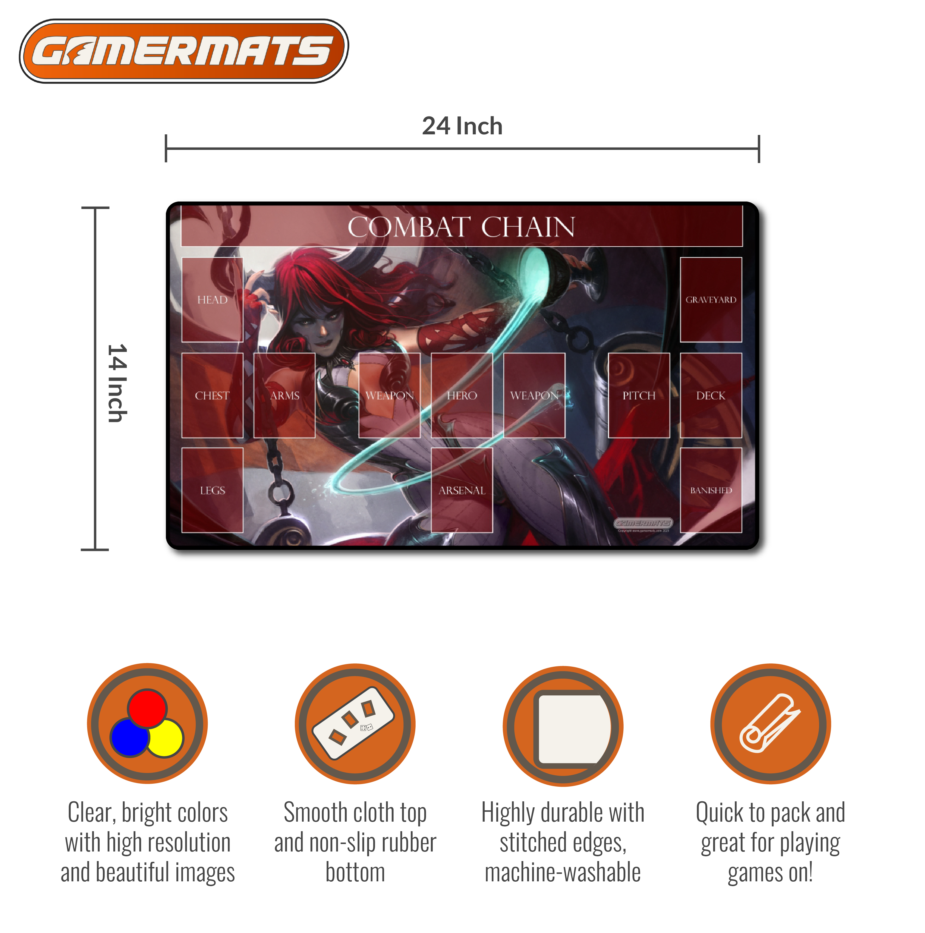 Succubus Flesh and Blood Compatible Zone Mat - Playmat