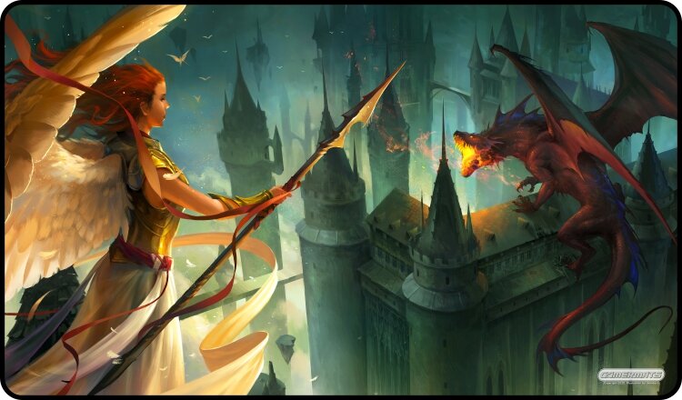 Protect the Castle - Playmat Standard No Border - 24" x 14" x 1/16"